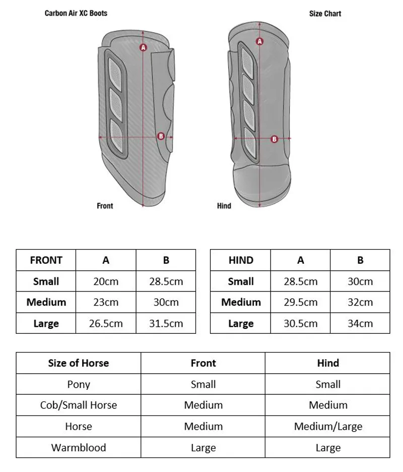 Carbon Air Size Guide